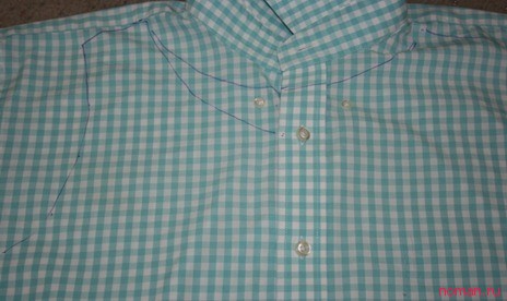 Новая блузка из мужской старой рубашки