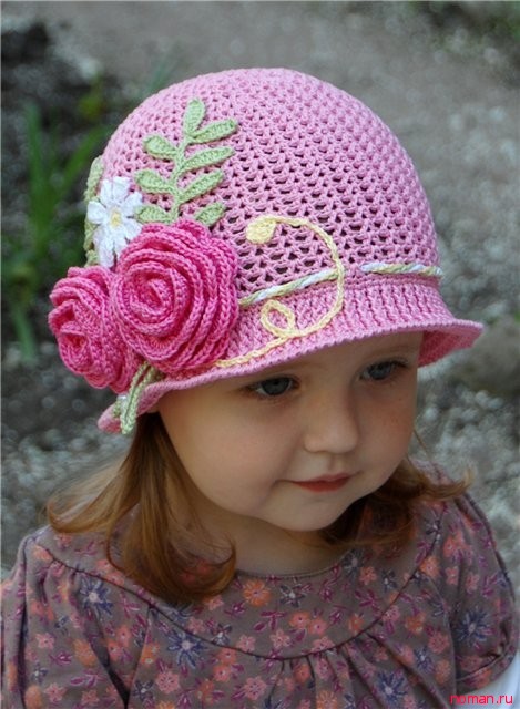 Вяжем красивую шляпку для девочки