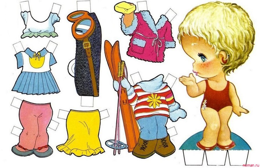 Бумажные куколки для девочек