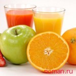 Что полезней соки или фрукты